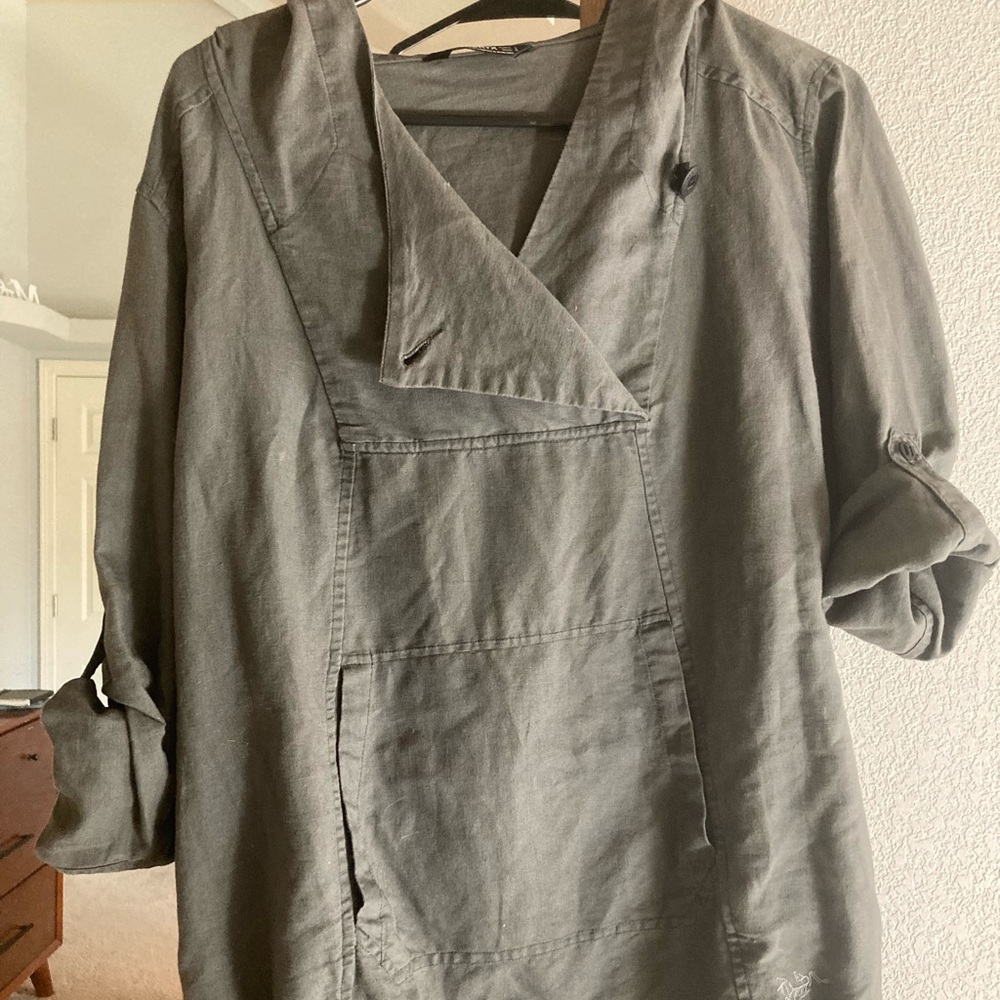 Grey Linen/Cotton Sweatshirt